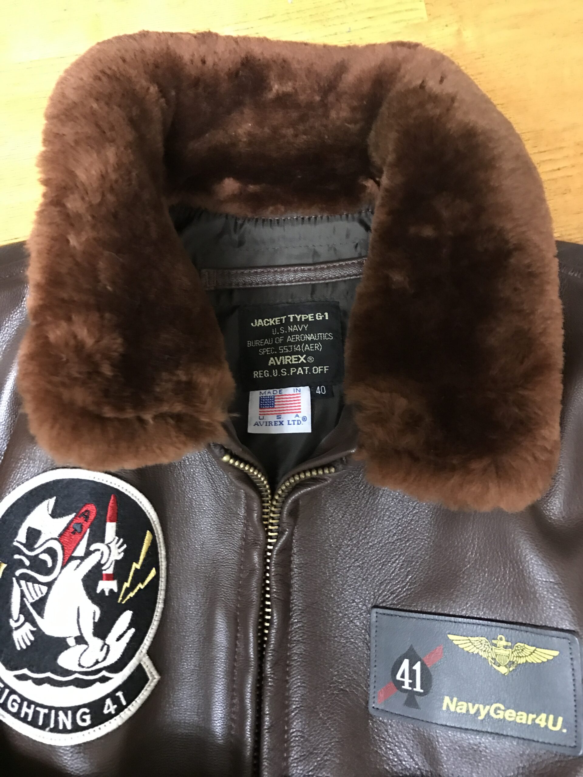 AVIREX G-1の襟ファー交換｜着脱式ファーにカスタム可能 | Brad Master